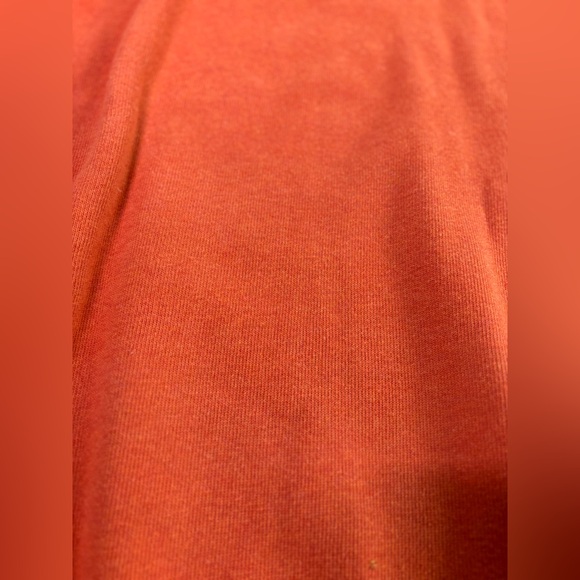 Kirkland Signature Men’s L Orange Quarter Zip Sweater Cotton Pullover Casual - Picture 7 of 7